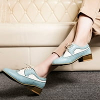 Čizme za žene Vintage Britanska stila pojedinačne cipele isklesane debele pete male cipele