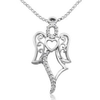 Superjeweler Diamond Accent Angel ogrlica za žene
