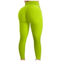 Fabiurt ženske sportske hlače Ženska mjehurić dizanje vježbi Fitness tekući visoko struk joga hlače,