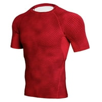 Košulje za muškarce High rukava ubrzana fitness kratka suha sportska brza elastičnost majica