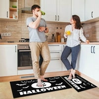 Početna Dekor Halloween Kuhinjski tepih Halloween bundeva abeceda Kuhinja Carpet Jastuk za pranje Komforni