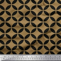 Soimoi Blue Rayon tkanina krug Art Geometrijska štampana tkanina od dvorišta široka