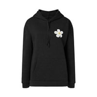 Durtebeua Slatke dukseve za žene trendi dugim rukavima dugih rukava povremeni pamuk zip up hoodie jakna