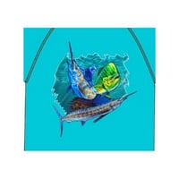 Bay outfitters Kukalci performanse grafike T's, Boja: Scuba Blue Offshore Slam