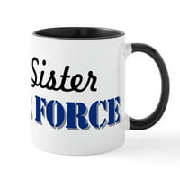 Cafepress - ponosna sestra USAF krigla - OZ Keramička krigla - Novelty caffe cup čaj