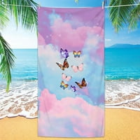 Yyeselk leptiri ispisano plaža ručnik za ručnik za kupanje plaža.