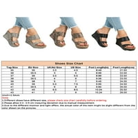 Oucaili ženske sandale Ljetni klinovi Sandal Beach Flip Flops Modna platforma Papuče unutarnje klizanje