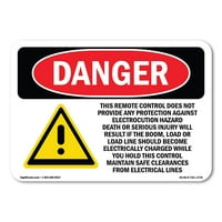 Opasnost znaka - daljinski upravljač Opasnost od električne energije