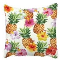 Havajski ananas Hibiscus cvijeće jastuk jastučni jastuk za poklopac jastuk za zaštitu dvije strane za