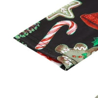 Hirigin ženski božićni tiskani okrugli vrat dugih rukava kućni kombinezon