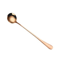 Bacock srebrni pribor Šarene kašike duge ručke kašike Pokloni kafe alati za piće Kuhinja gadget ruže zlato