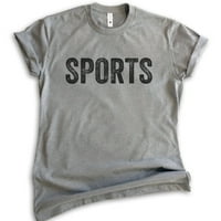 Sportska majica, unise ženska muska košulja, košulje za bejzbol, nogometna majica, majica softball, tamno heather siva, velika