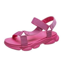 Guste kotrljane cipele Fishmouth klinovi casual sandale Ženske cipele Sandale, ružičaste