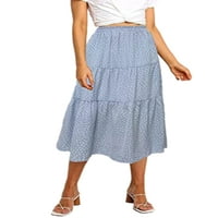Bomotoo dame casual suknje a-line nagledne midi duge suknje ljeto labavo protočno suknje