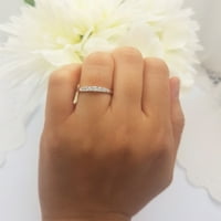0. Carat 10K Gold okrugli dijamantski ženski montirani prsten za angažman