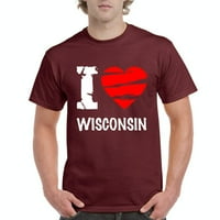 - Muška majica kratki rukav - Wisconsin