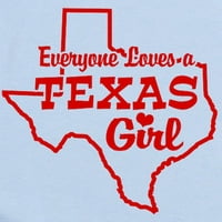 Cafepress - Texas Girl Donfant Bodysuit - Baby Light BodySuit, Veličina Novorođenčad - mjeseci