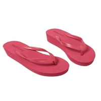 Crocowalk Womens Flip-Flops Beach Ljetne sandale klinove klinove sandale dame casual cipele unutarnje