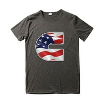 Muške majice Dan neovisnosti vrhovi grafički tees casual majica 3D 4. srpnja Oznaka uzorka Vintage T