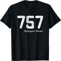 Pozivni Broj Newport News Majica Crna 4x velika