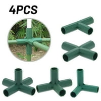 Ruibeauty plastični konektori vanjski vrt staklenički stup spojnica, zelena, 4.0x2.4x