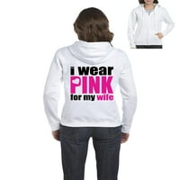 Arti - Ženska dukserica Pulover punog zip - nosim ružičastu za svoju ženu