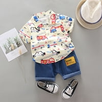 Odjeća + kratke hlače za djecu za bebe Majice Podesite odjeću Cartoon 1-4Dodvremene ljetne dječake Outfits