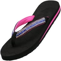 Ženske flip flops za odrasle ženske sandale Crni dragulj - trči veličina male