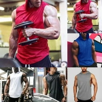 Muški bodybuilding hoodie prsluk bez rukava TOP TOP GYM WORKUIT TEE majica