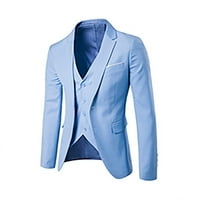 Felirenzacia muške odijelo jakne + prsluk + odijelo hlače trodijelno odijelo