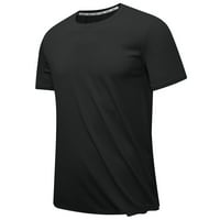 Muška majica za brzo sušenje Okrugli izrez Puno boje casual bluza Slim Stretch sportskim vrhovima kratkih