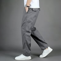 Slatke plišane hlače za muškarce Muške modne casual labavi pamučni plus veličine džep čipkasti hlače
