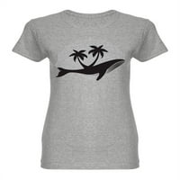 Kita s palminim stablima u obliku majice žena -image by shutterstock, ženska mala