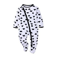 ShldyBC jesenska beba djeca dvostruka patentna odjeća za spavanje Pajamas Rompers novorođenče, bebi