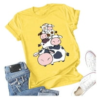 Majice za žene Ženske žene ljetne modne vrhove klasične košulje kratkih rukava casual osnovna krava