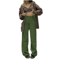 Ženska koluba za oblaganje Drape Custo Color Street Collow-noge casual pantalone