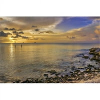 Posteranzi dpi12284608large zalazak sunca nad Dickenson Bay - Sveti Johns Antigua Zapadni Indies Poster