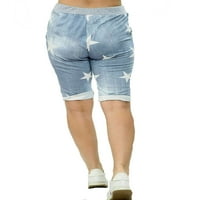 Žene Duks Capri hlače obrezane joggere trčanje hlače salon labavi fit uvlačenje struka Sportske pantalone