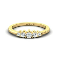 Dijamantni zaručni prsten, prilagođeni dijamantski zlatni prsten, 14K čvrsti zlatni prsten, vjenčani