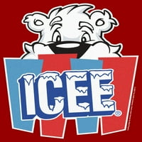 Muški Icee Peekaboo Beave Logo Grafički tee crveni veliki