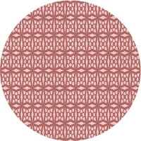 Ahgly Company u zatvorenom okruglom uzorkovnom grejpfrut crvenim prostirkama crvenih površina, 7 'krug