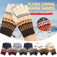 Wmkox8yii zimske rukavice umjetne pletene vunene rukavice za odrasle neklizajuće tople rukavice mittens