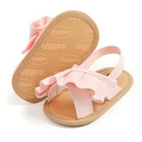 Dječje cipele Ljetne djevojke Sandale Slatke ruffle stanovi gumeni mekani jedini neklizajući dojenčad
