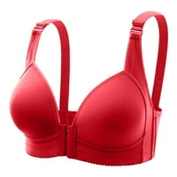 KETYYH-CHN WOMENS Bras Bespremljeni stručnjaci Bežični lagano obloženi Comfort grudnjak crvena, s