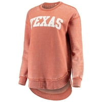 Ženska pressbo izgorjela narančasta Teksas Longhorns Vintage Wash pulover dukseri