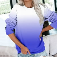 Dukseri pulover Dukseli Casual Comfy Fall modne odjeće odjeću Ženska modna tiskana majica Dugi rukavi