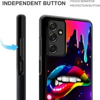 Kompatibilan je sa Samsung Galaxy A 5G futrolom, seksi duge usne za muškarca, sveobuhvatni zaštitni udarni anti-ogrebotine TPU futrola za Samsung Galaxy A 5G