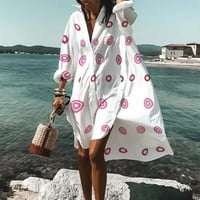 IOPQO haljina s dugim rukavima za žene kupaće kostime plaža Bluza Bikini Beachwebry kupaći kostim plaža