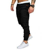 Cuoff Men Jeans Solid Color Ripped rupe srušene gradijentne pantalone