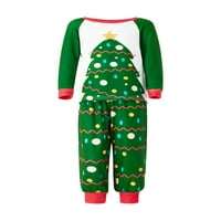Jamlynbo Božićne pidžame za porodičnu podudaranje Xmas Božićne PJS postavio je Santa Claus crtani print